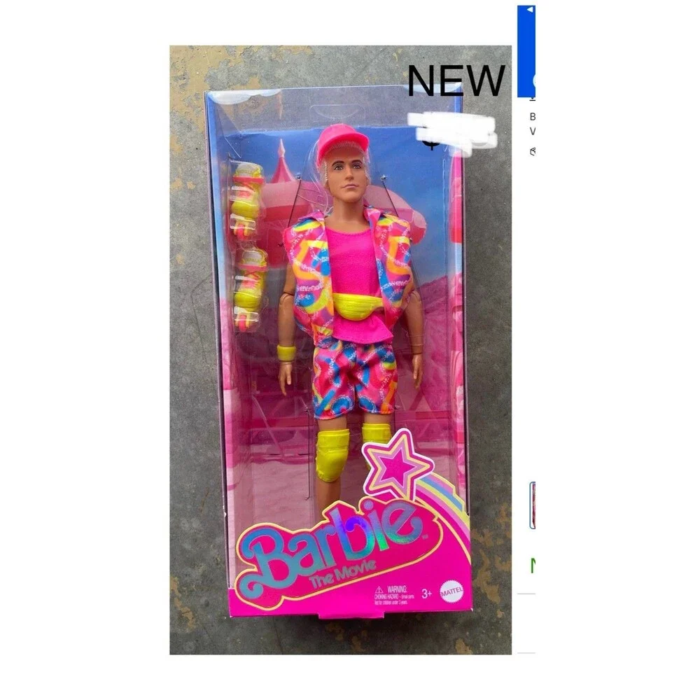 Barbie The Movie Ken Doll Inline Skating Outfit Ryan Gosling NIB 12-inch